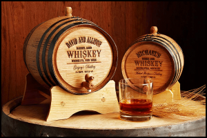 Customizable Personalized Whiskey Barrel